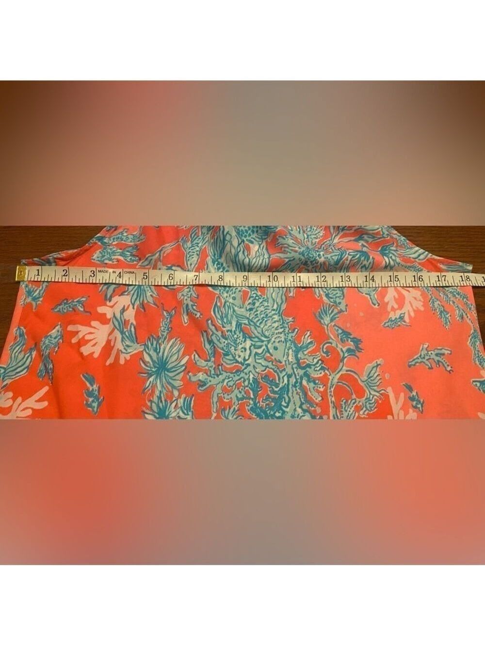 Lilly Pulitzer Shelly Bay Halter Top Coral Spritz XXS - Picture 10 of 10